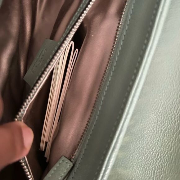 GUCCI Marmont Sequin Shoulder Leather Handbag - Picture 7 of 16